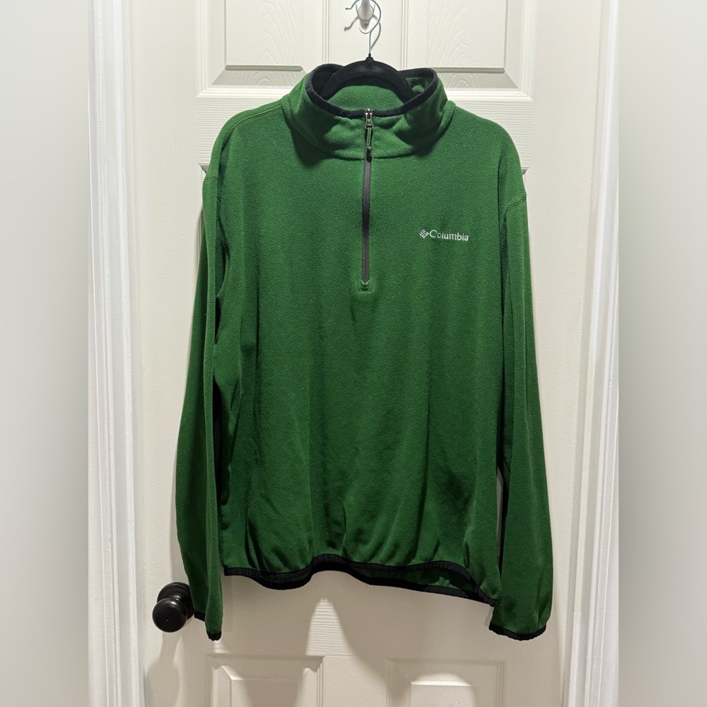 Columbia fleece pullover,1/4 zip